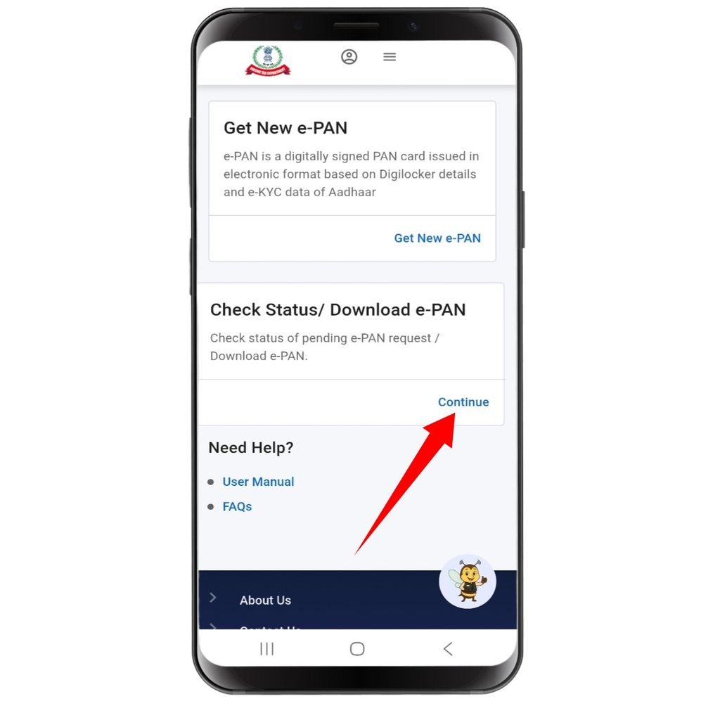 pan card online download